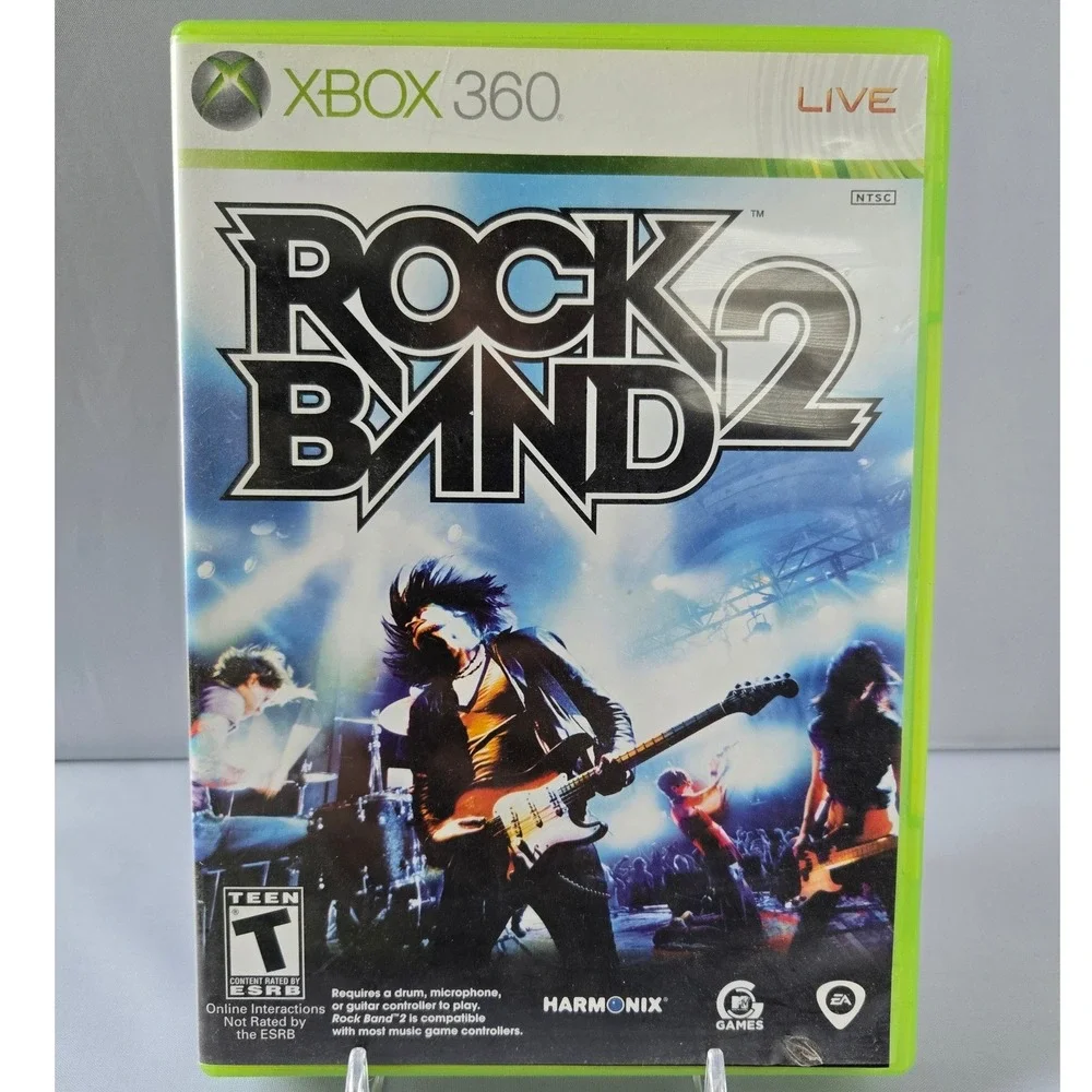 AC/DC Live: Rock Band Track Pack & Rock Band 2 Bundle - Xbox 360‎ - 2 Games CIB